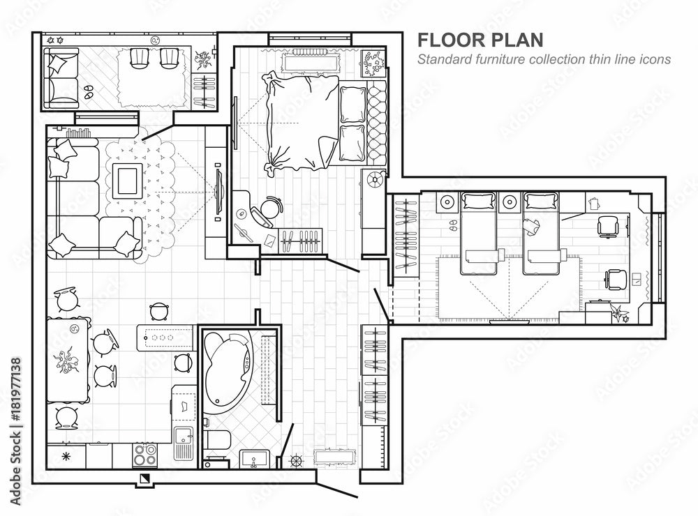 Concept Interior Design Sketch